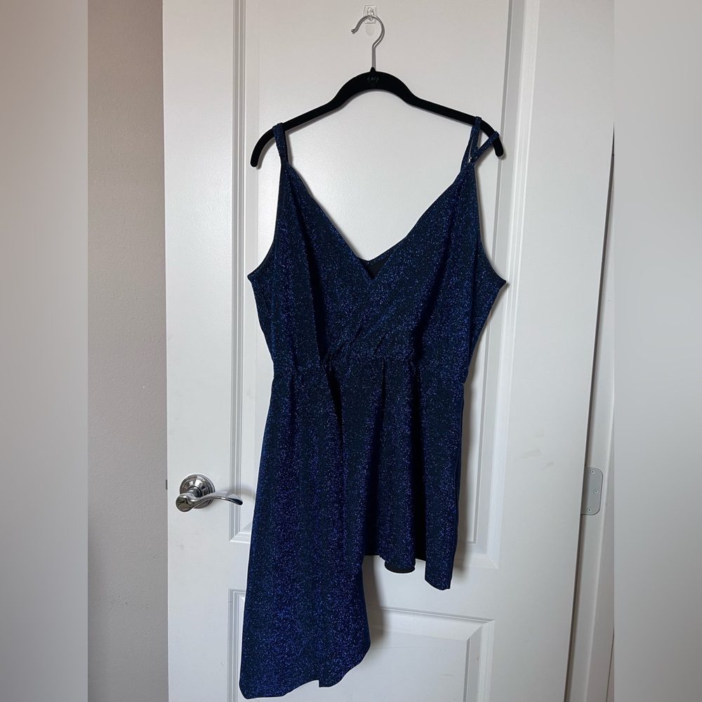 City Chic Sparkle Blue Top
Size 14